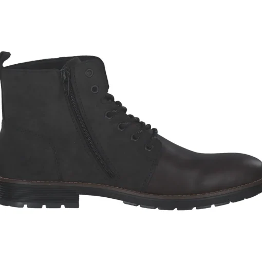 Rieker F4521, Stiefel, Herren, blei/anthrazit/mogano