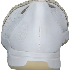 Rieker L3062, Slipper, Damen, weiss/offwhite
