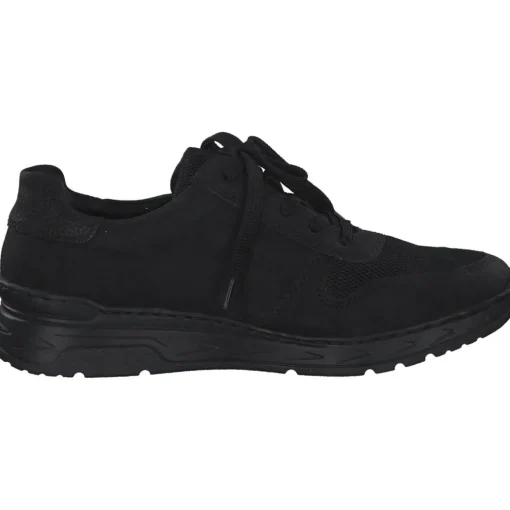 Rieker M0031, Schnürschuhe, Damen, schwarz/schwarz/schwarz