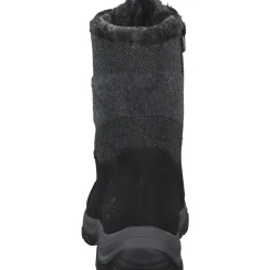 Rieker M9643, Schnürstiefel, Damen, schwarz/schwarz/grau/anthrazit