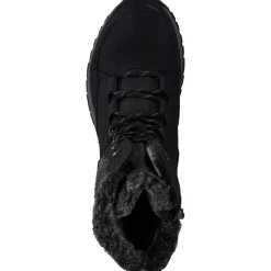 Rieker M9643, Schnürstiefel, Damen, schwarz/schwarz/grau/anthrazit