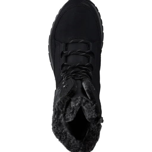 Rieker M9643, Schnürstiefel, Damen, schwarz/schwarz/grau/anthrazit