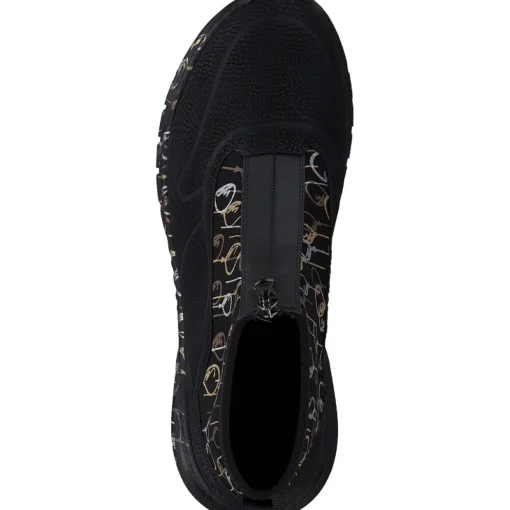 Rieker M4953, Stiefeletten, Damen, schwarz/schwarz-metallic
