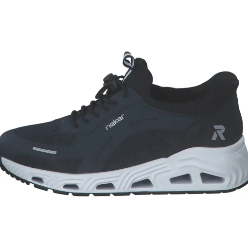 Rieker N5257, Schnürschuhe, Damen, pazifik/pazifik/pazifik/schwar