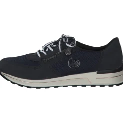Rieker N1411, Schnürschuhe, Damen, Blau