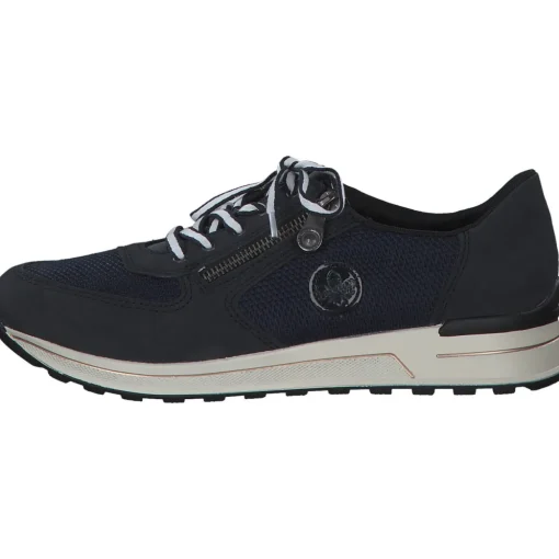 Rieker N1411, Schnürschuhe, Damen, Blau