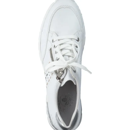 Rieker N8321, Sneakers Low, Damen, Weiß