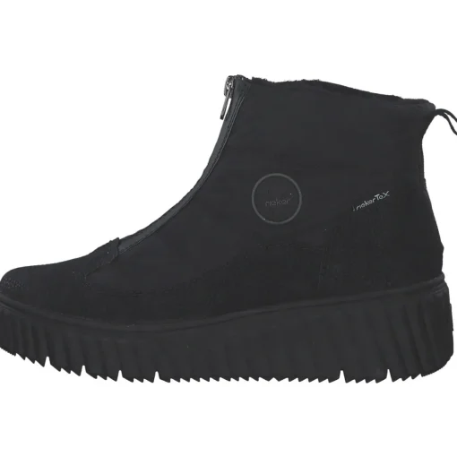 Rieker N2550-00, Winterstiefel, Damen, Schwarz/Schwarz