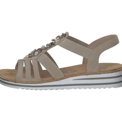 Rieker V0649, Keilsandaletten, Damen, ginger