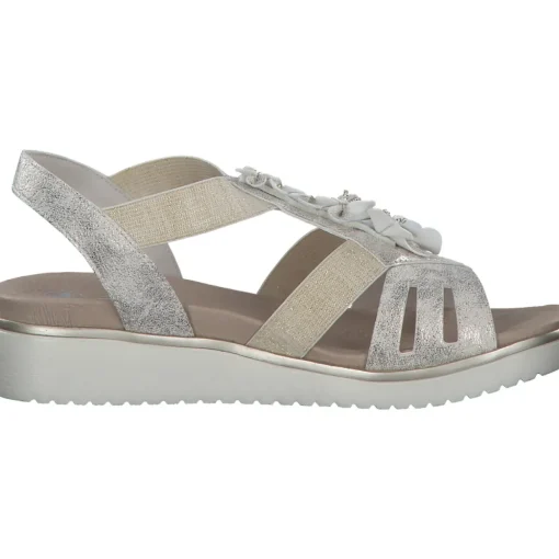 Rieker V3788, Keilsandaletten, Damen, Beige