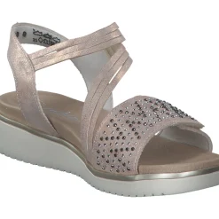 Rieker V3764, Keilsandaletten, Damen, rosegold