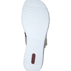 Rieker V3652, Plateau-Pantoletten, Damen, Rot
