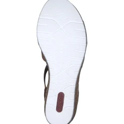 Rieker V3869, Plateau-Sandaletten, Damen, cayenne