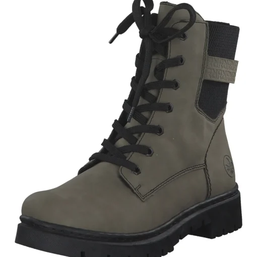 Rieker Y2431, Schnürstiefel, Damen, Schwarz