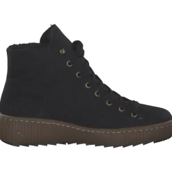 Rieker Z6610, Schnürstiefel, Damen, Schwarz (Black)