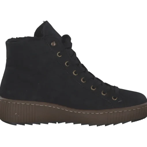 Rieker Z6610, Schnürstiefel, Damen, Schwarz (Black)