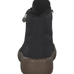 Rieker Z6610, Schnürstiefel, Damen, Schwarz (Black)