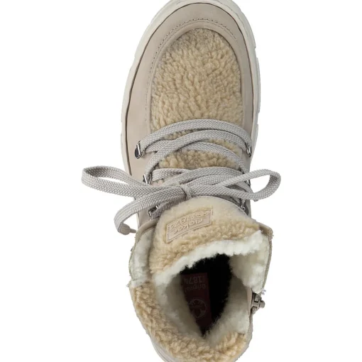 Rieker Z7430, Schnürstiefel, Damen, ginger/beige/champignon