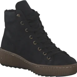 Rieker Z6610, Schnürstiefel, Damen, Schwarz (Black)