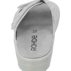 Rohde 5735, Pantoletten, Damen, silber - muster