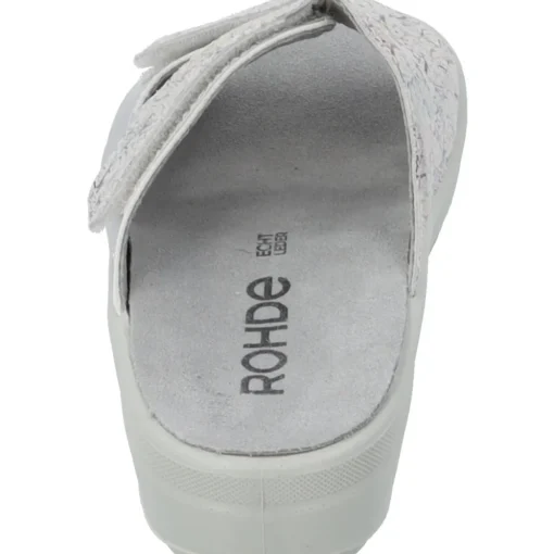 Rohde 5735, Pantoletten, Damen, silber - muster