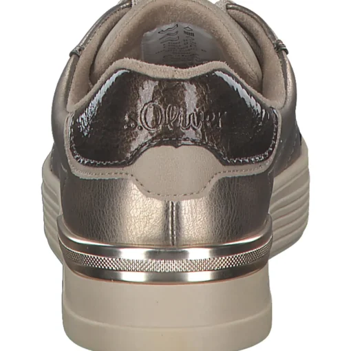 s. Oliver 5-23603-43/406 M2360342, Schnürschuhe, Damen, beige metallic