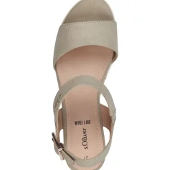 s. Oliver 28713, Plateau-Sandaletten, Damen, PISTACHIO
