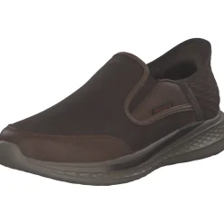 Skechers 205237 CDB Slade slip ins, Sportliche Slipper, Herren, dark brown