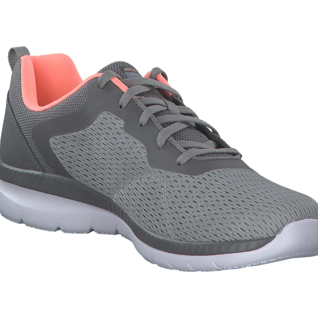 Skechers 12607 GYCL Bountiful Quick Path, Schnürschuhe, Damen, Grau