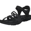 Skechers 163193, Keilsandaletten, Damen, Schwarz