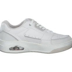 Skechers 177710 WHT Uno Courted Style, Schnürschuhe, Damen, Weiß