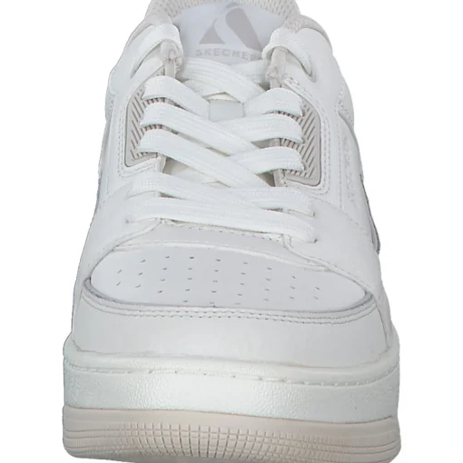 Skechers 177710 WHT Uno Courted Style, Schnürschuhe, Damen, Weiß