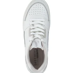 Skechers 177710 WHT Uno Courted Style, Schnürschuhe, Damen, Weiß