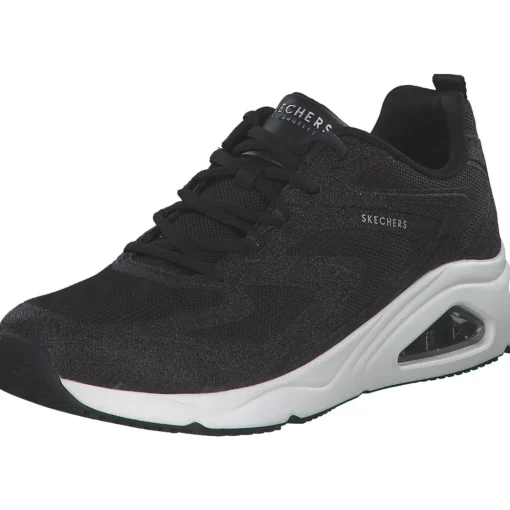 Skechers 177411-BLK TRES AIR UNO-GLIT AIRY, Schnürschuhe, Damen, BLACK GLITTER