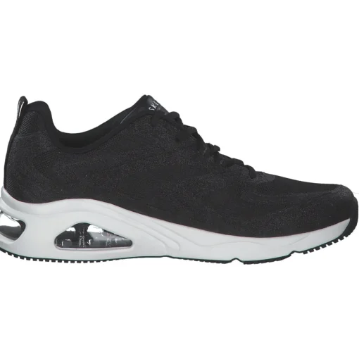 Skechers 177411-BLK TRES AIR UNO-GLIT AIRY, Schnürschuhe, Damen, BLACK GLITTER