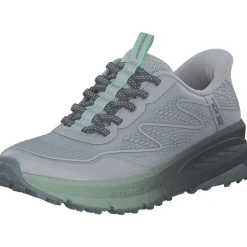 Skechers 180157-GYGR SWITCH BACK, Slip-On-Sneaker, Damen, GRAY / GREENTRIM