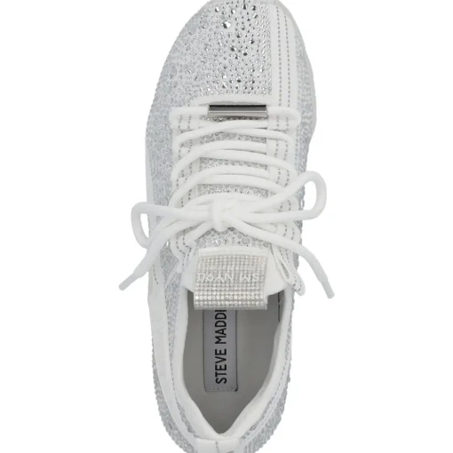 Steve Madden Maxima SM11001807, Schnürschuhe, Damen, Weiß