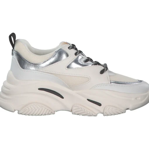 Steve Madden SM19000096-WBG Progessive, Schnürschuhe, Damen, offwhite/beige