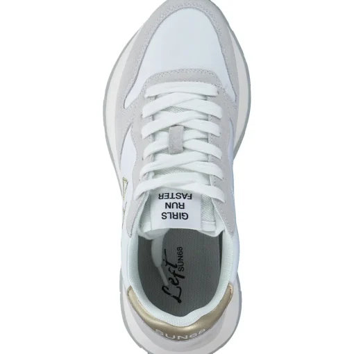 SUN68 35202, Schnürschuhe, Damen, bianco