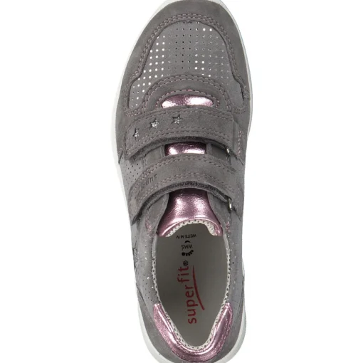 Superfit MERIDA 00187, Sneakers Low, Kinder, Grau (Smoke Kombi)