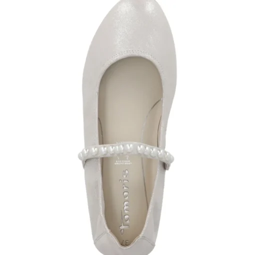 Tamaris 22140, Ballerinas, Damen, SILVER
