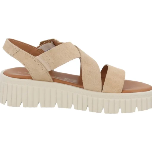 Tamaris 28705, Keilsandaletten, Damen, Beige