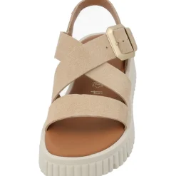 Tamaris 28705, Keilsandaletten, Damen, Beige