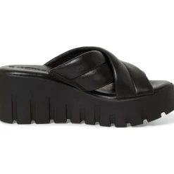 Tamaris 27235, Plateau-Pantoletten, Damen, BLACK