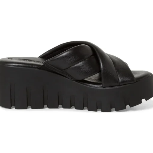 Tamaris 27235, Plateau-Pantoletten, Damen, BLACK