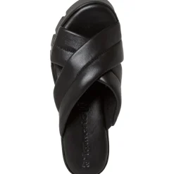 Tamaris 27235, Plateau-Pantoletten, Damen, BLACK