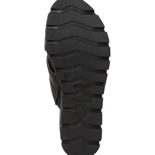 Tamaris 27235, Plateau-Pantoletten, Damen, BLACK