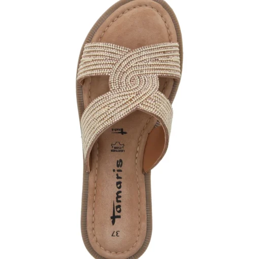 Tamaris 27113, Plateau-Pantoletten, Damen, COPPER GLAM