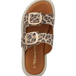 Tamaris 27239, Plateau-Pantoletten, Damen, leopard