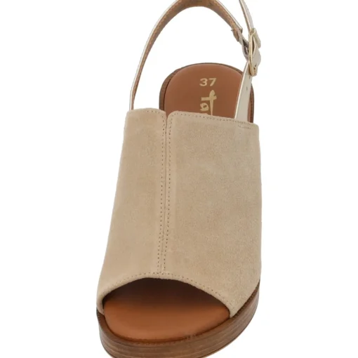 Tamaris 28304-44, Plateau-Sandaletten, Damen, Beige